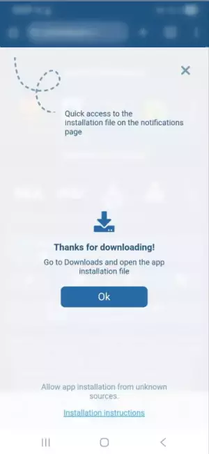 Install 1xBet app